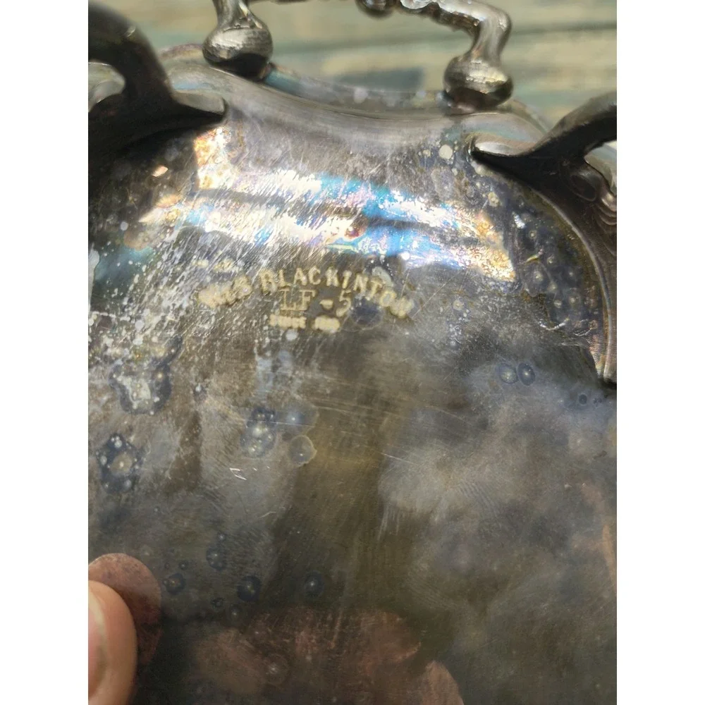 Antique W&S Blackinton Silver Plate Towle Serving Tray‎